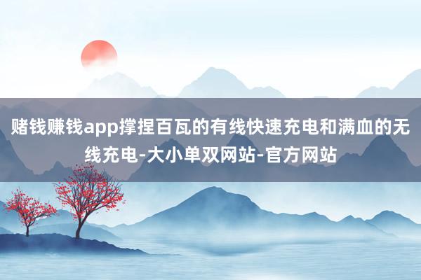 赌钱赚钱app撑捏百瓦的有线快速充电和满血的无线充电-大小单双网站-官方网站