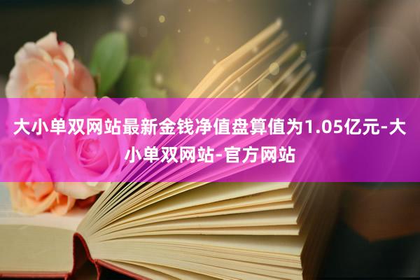 大小单双网站最新金钱净值盘算值为1.05亿元-大小单双网站-官方网站