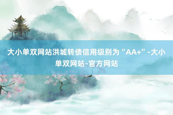 大小单双网站洪城转债信用级别为“AA+”-大小单双网站-官方网站